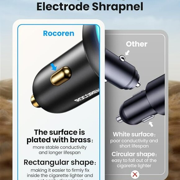 NEW 55W PD3.0 QC3.0 Super Fast Charging 4-Port Car Charger for Multiple Devices - Picture 7 of 7